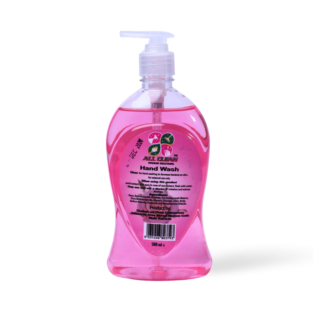 Hand Wash Transparent (Pink Rose) - SHAHAB UD DEEN ENTERPRISES