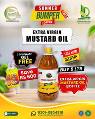 Extra Virgin Pure Cold-Pressed Mustard Oil | Premium Quality (Summer Bumper Offer)