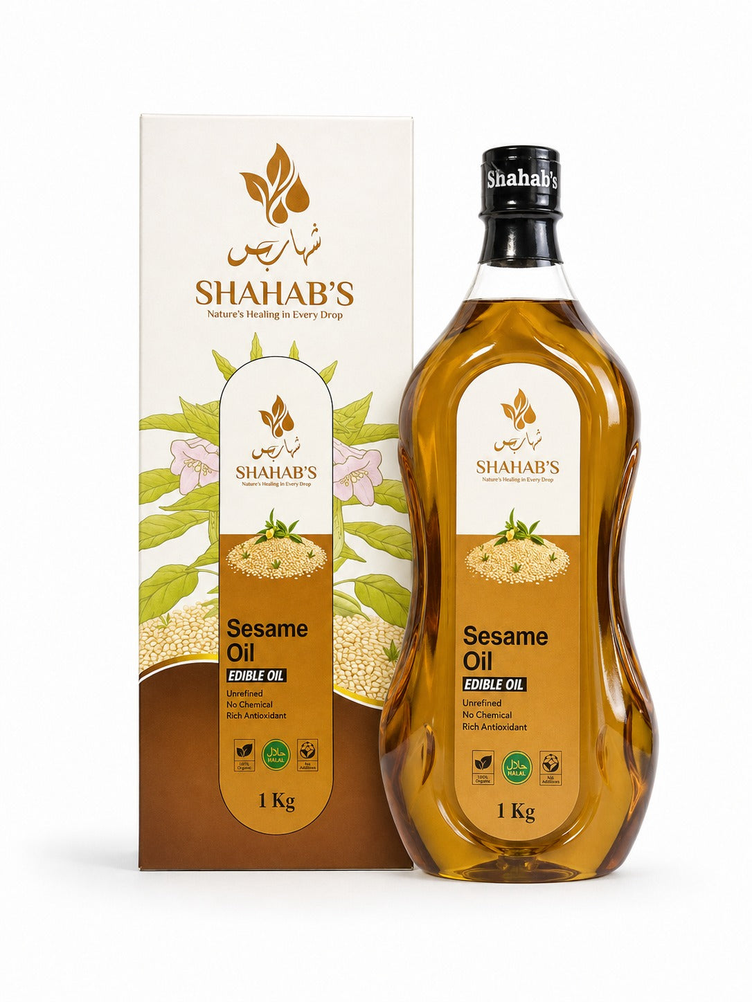 Pure Cold-Pressed Sesame Oil - Premium Edible Grade